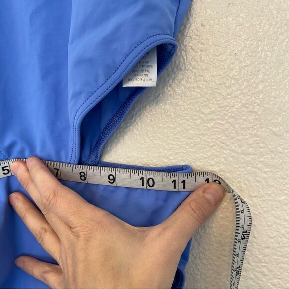 WEISSMAN Balera Dance blue Open Back cutout Halter Leotard MT10598 MC 10/12 - Picture 8 of 14
